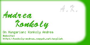 andrea konkoly business card